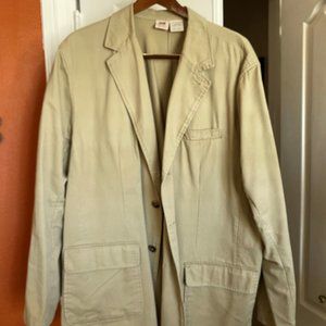 Faded Glory Original Casual Sports Coat, Khaki, XXL